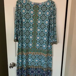 3/4 sleeve ladies dress